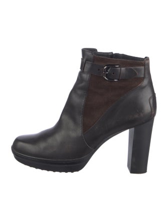 Tod's Leather Colorblock Pattern Boots