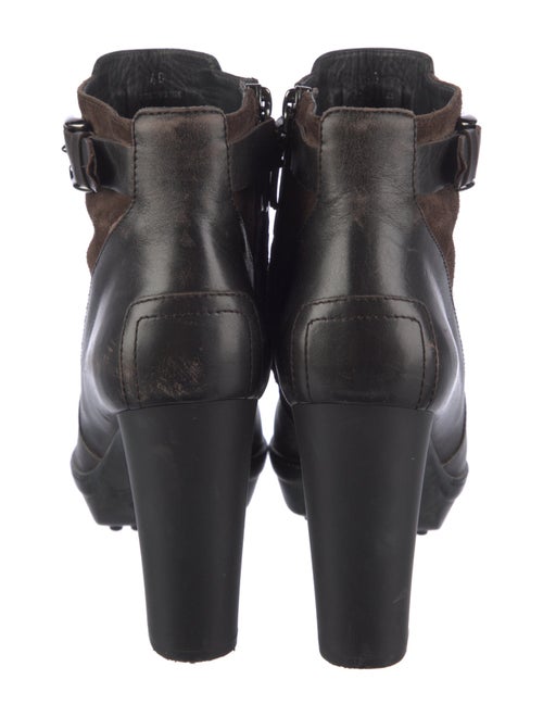 Tod's Leather Colorblock Pattern Boots