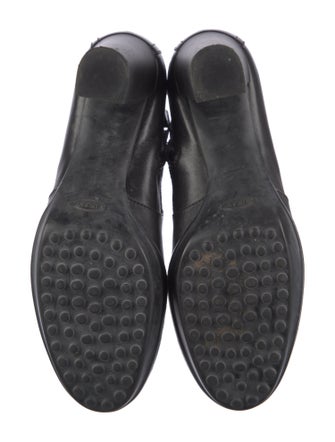 Tod's Leather Colorblock Pattern Boots