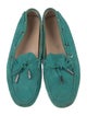 Tod's Suede Bow Accents Moccasins