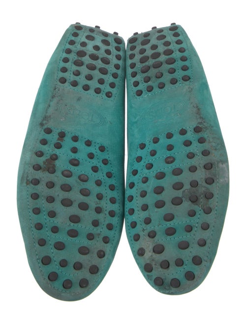 Tod's Suede Bow Accents Moccasins