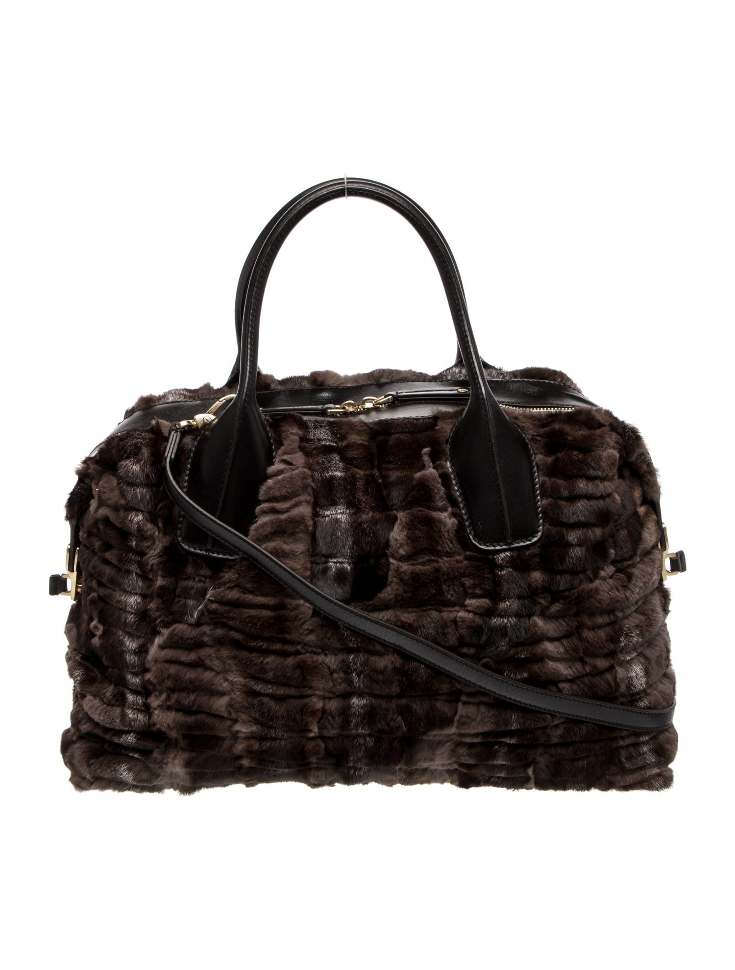 Tod's Fur Top Handle Bag
