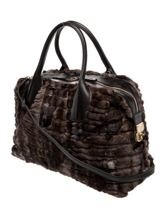 Tod's Fur Top Handle Bag