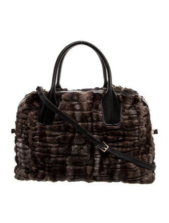 Tod's Fur Top Handle Bag