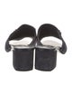 Tod's Suede Leather Trim Embellishment Slides