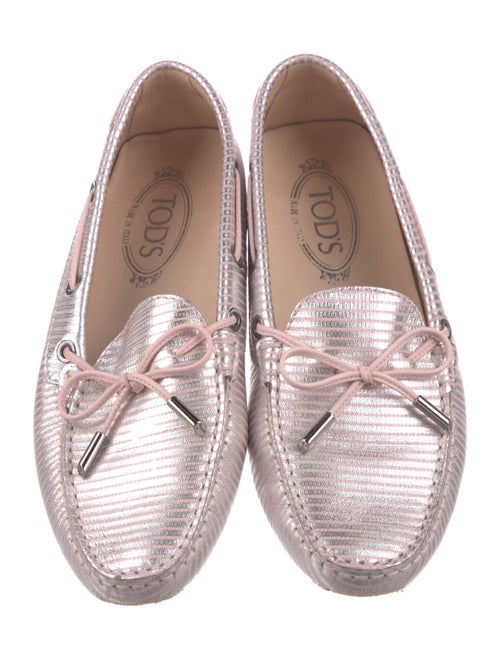 Tod's Leather Animal Print Loafers