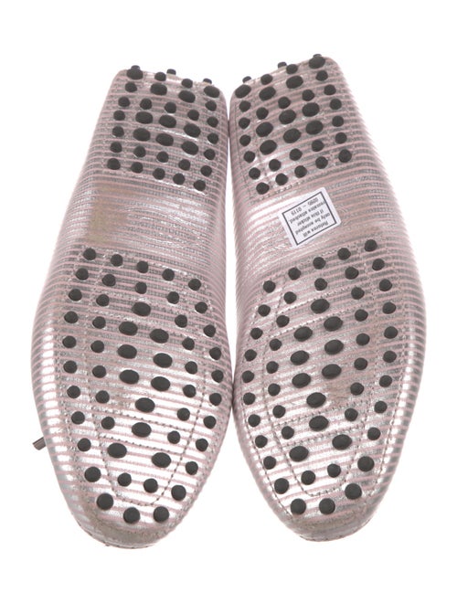 Tod's Leather Animal Print Loafers