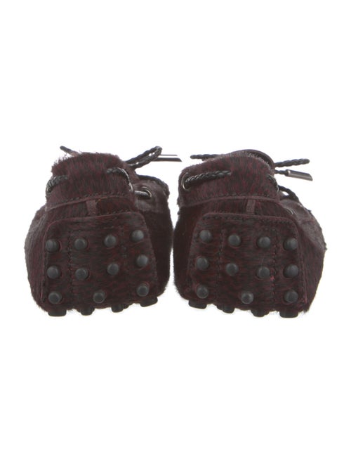 Tod's Ponyhair Bow Accents Moccasins