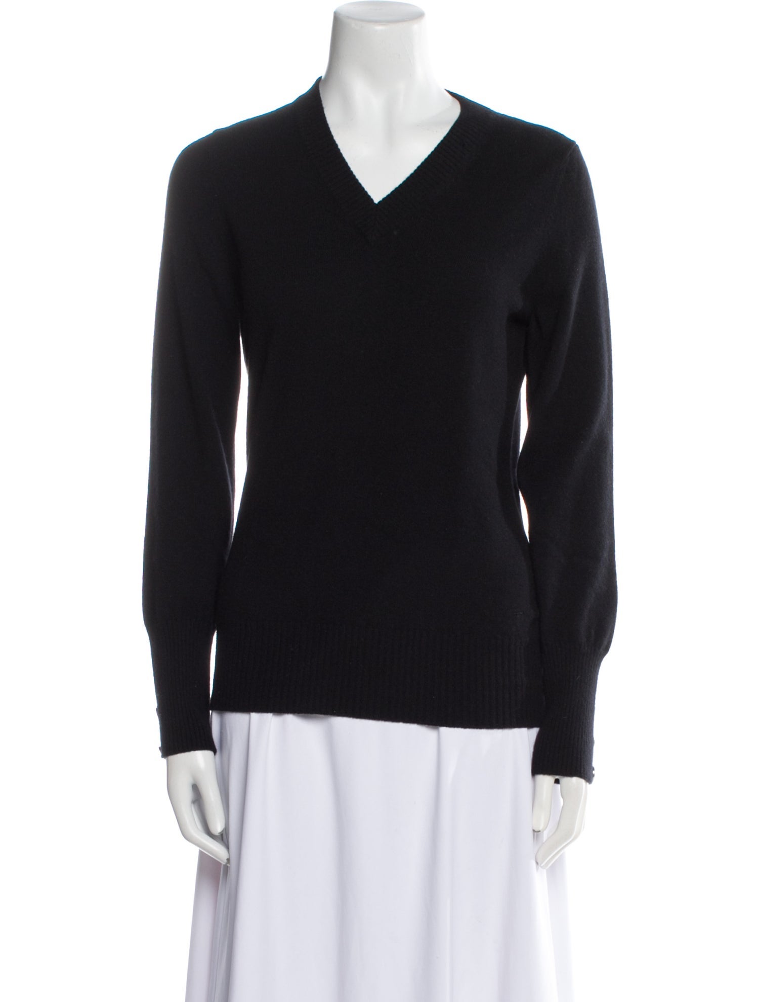 Tod's Cable Knit V-Neck Sweater