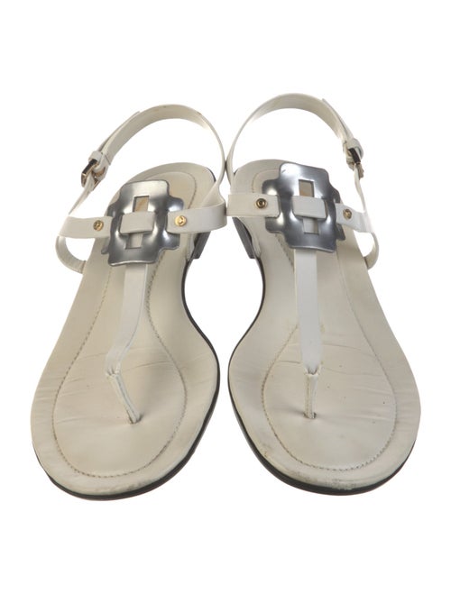 Tod's Leather T-Strap Sandals