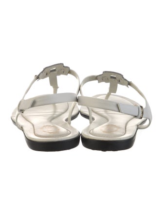 Tod's Leather T-Strap Sandals