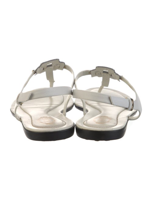 Tod's Leather T-Strap Sandals
