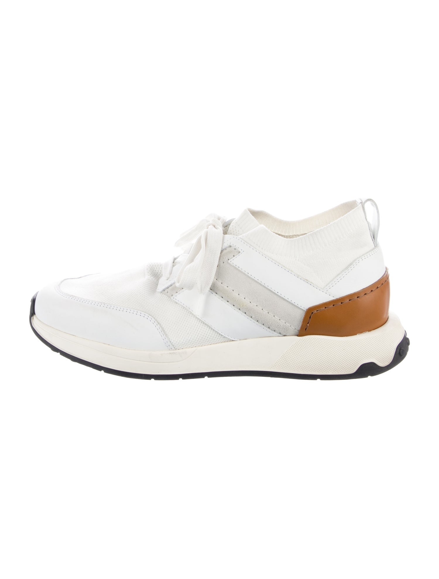 Tod's Leather Colorblock Pattern Sneakers