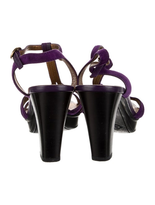 Tod's Suede T-Strap Sandals