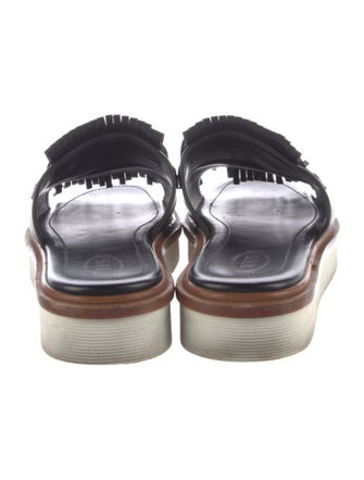 Tod's Leather Studded Accents Slides