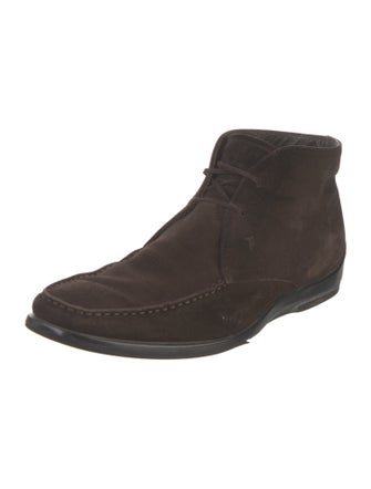 Tod's Suede Lace-Up Boots