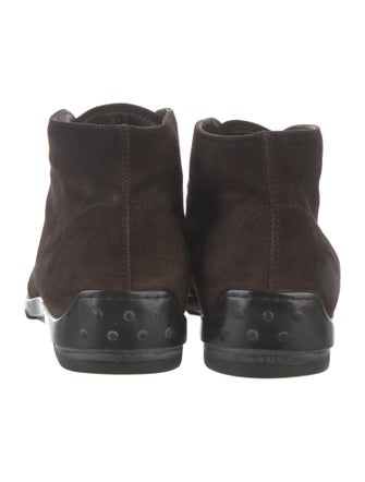 Tod's Suede Lace-Up Boots