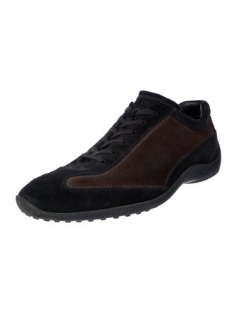 Tod's Suede Colorblock Pattern Sneakers