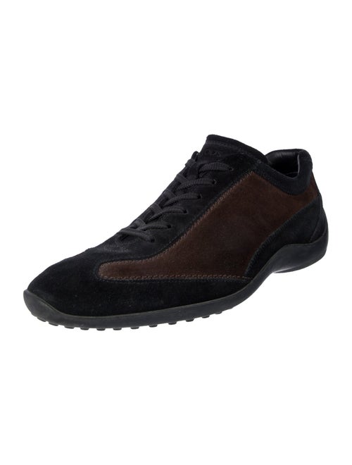 Tod's Suede Colorblock Pattern Sneakers