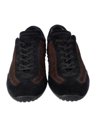 Tod's Suede Colorblock Pattern Sneakers