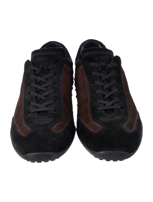 Tod's Suede Colorblock Pattern Sneakers