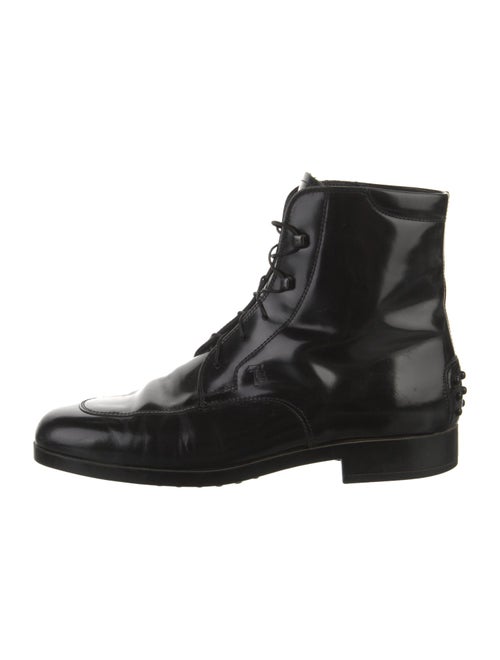 Tod's Leather Combat Boots
