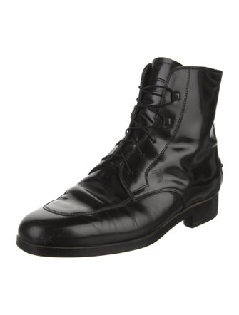 Tod's Leather Combat Boots