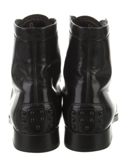 Tod's Leather Combat Boots