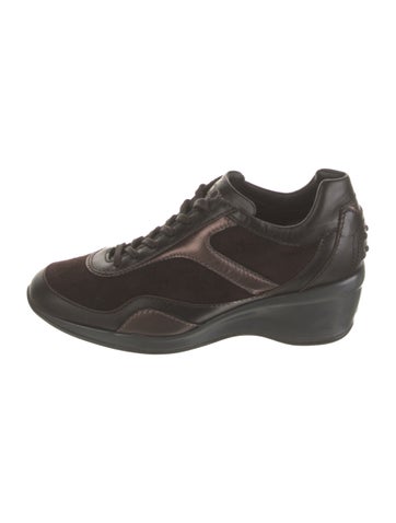 Tod's Sneakers Suede Wedge 6