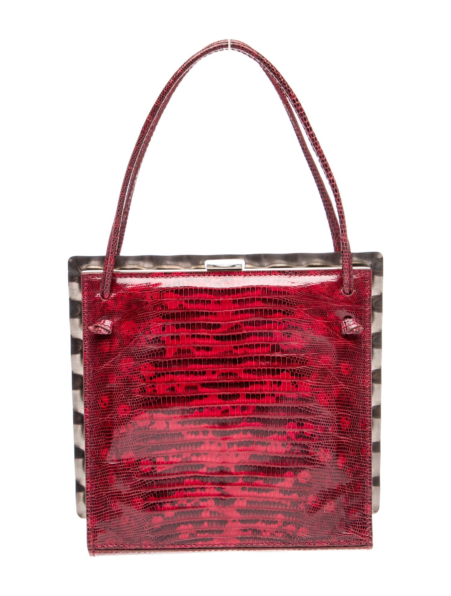 Tod's Embossed Leather Top Handle Bag