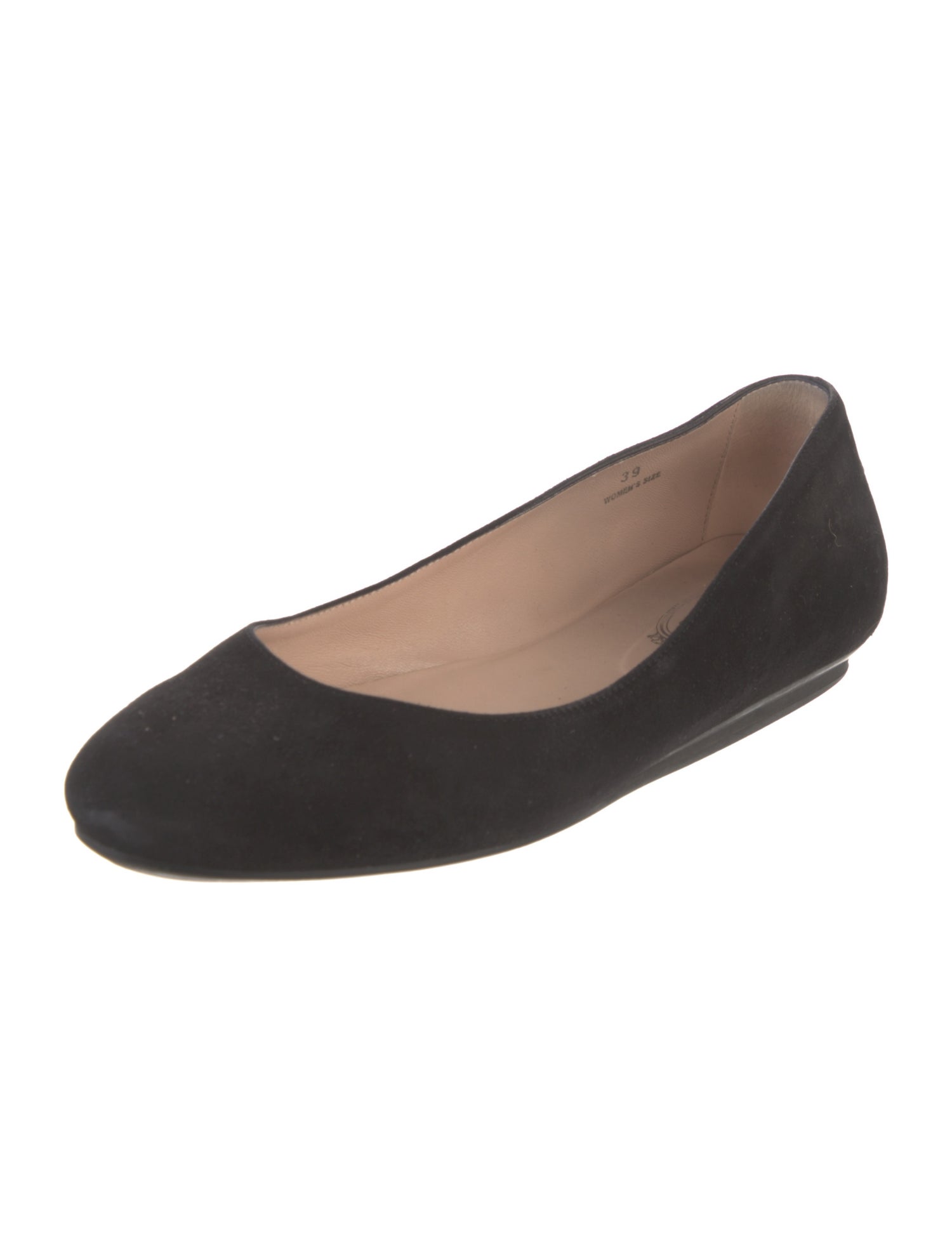 Tod's Suede Studded Accents Ballet Flats