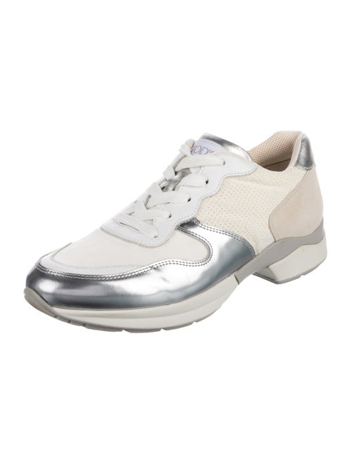 Tod's Leather Colorblock Pattern Sneakers