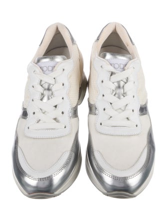 Tod's Leather Colorblock Pattern Sneakers