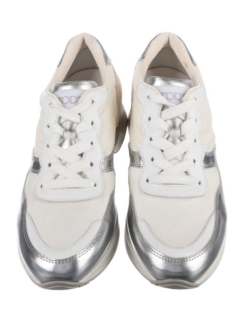 Tod's Leather Colorblock Pattern Sneakers