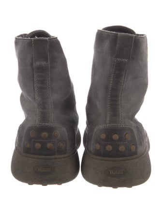 Tod's Suede Lace-Up Boots