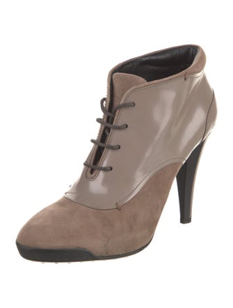 Tod's Suede Lace-Up Boots