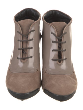 Tod's Suede Lace-Up Boots