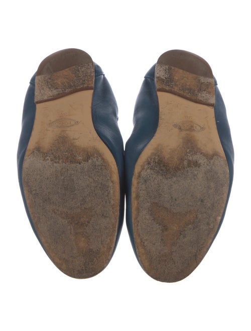 Tod's Leather Chain-Link Accents Ballet Flats