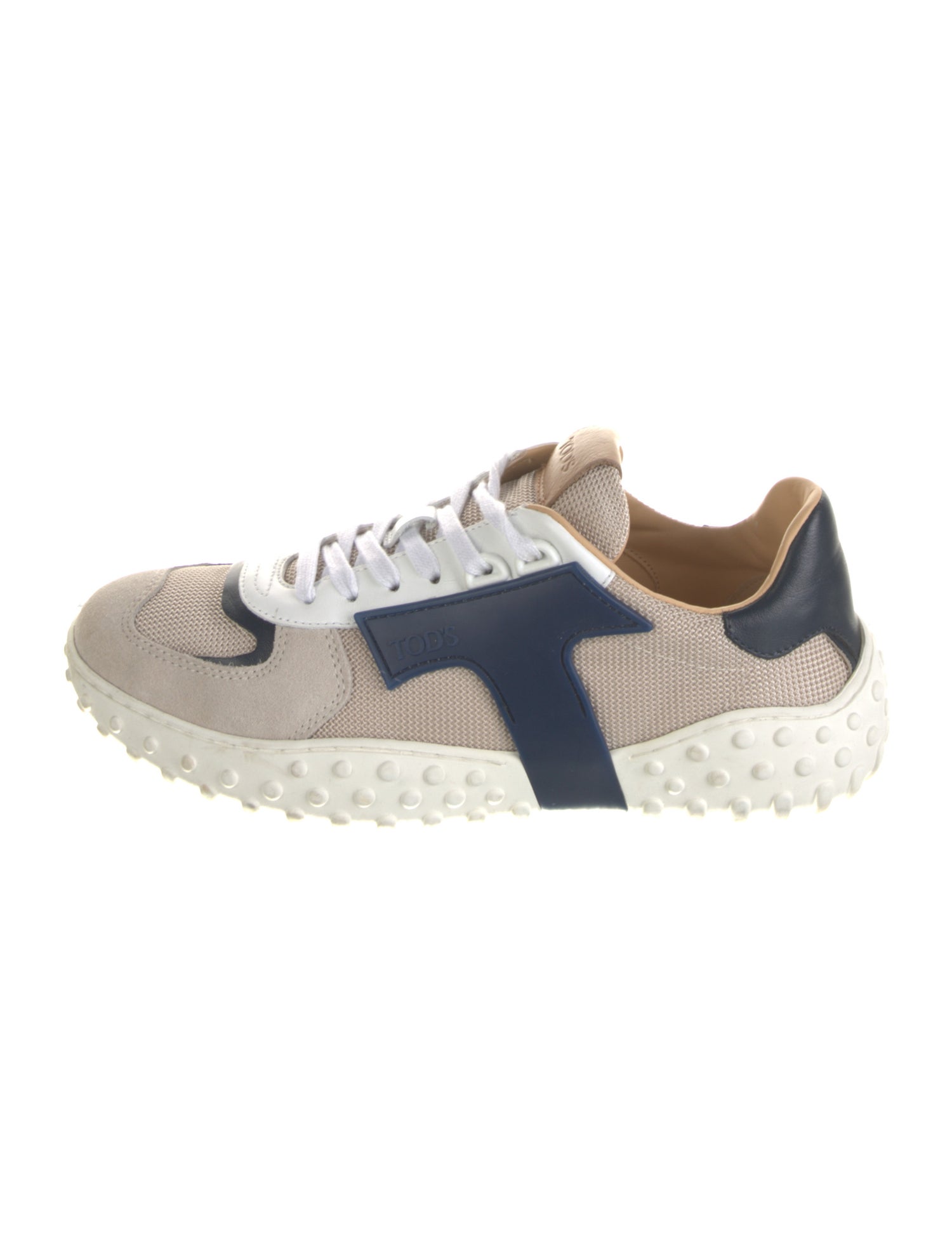 Tod's Suede Colorblock Pattern Sneakers