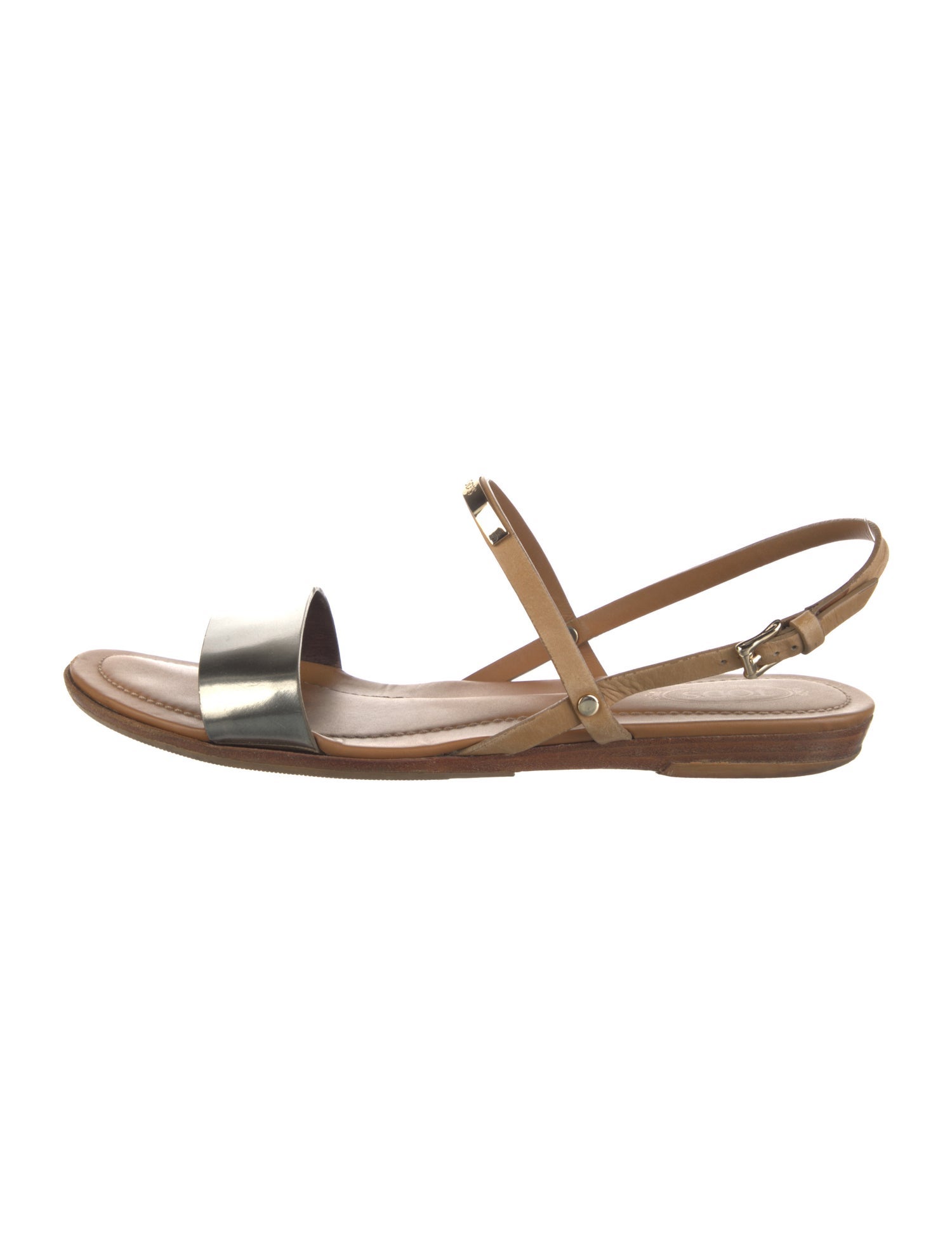 Tod's Leather Slingback Sandals
