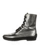 Tod's Patent Leather Combat Boots