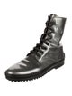Tod's Patent Leather Combat Boots