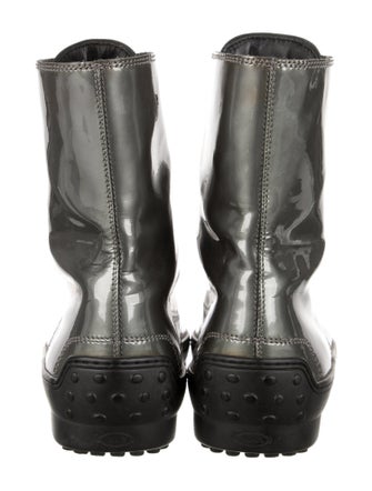 Tod's Patent Leather Combat Boots
