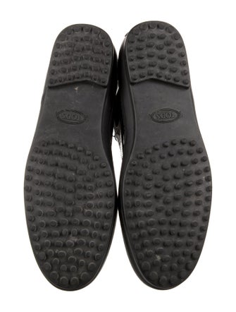 Tod's Patent Leather Combat Boots