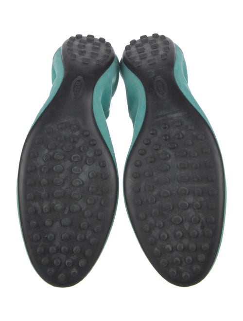 Tod's Suede Bow Accents Ballet Flats