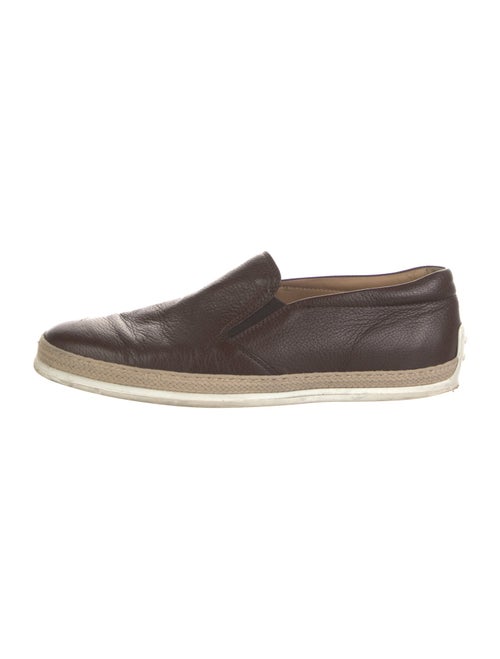 Tod's Leather Braided Accents Loafers