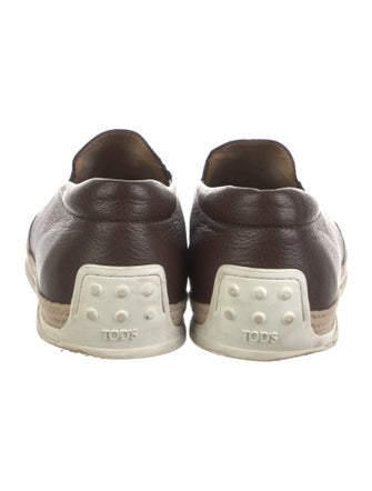 Tod's Leather Braided Accents Loafers