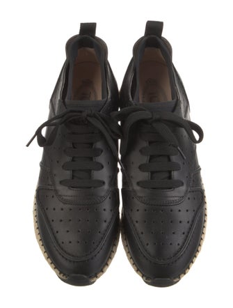 Tod's Leather Braided Accents Espadrille Sneakers
