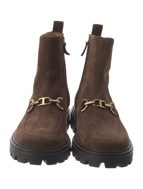 Tod's Suede Combat Boots