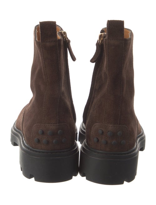 Tod's Suede Combat Boots